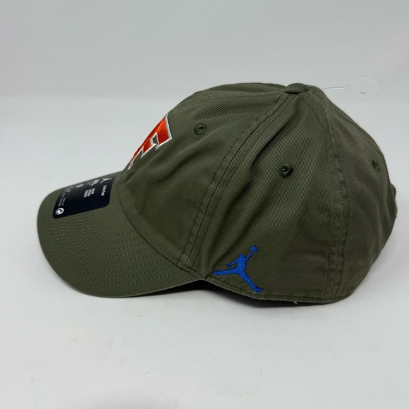 Nike Jordan Florida Gators Hat M/L Green USA Flag On-Field Strapback Club Cap - Picture 4 of 9
